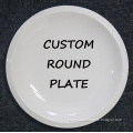 Custom Round Porcelain Dessert Salad Food Service Plate Dish For Restaurant Hotel